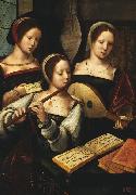 Master of the Housebook Concert of Women oil on canvas